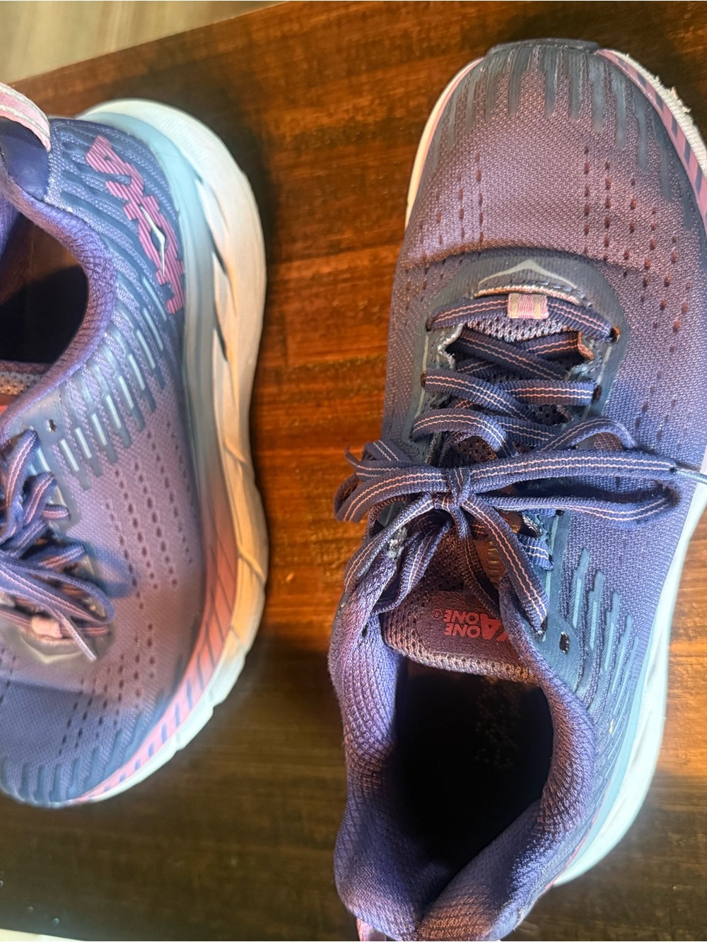 Hoka Women's Purple and Pink Performance Running Shoes - Picture 2 of 9